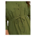 ONLY Carmakoma Košeľové šaty 15281039 Zelená Relaxed Fit