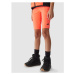 Dievčenské turistické kraťasy 4F JUNIOR SHORTS FNK-4FJWSS24TFSHF436-63N-CORAL NEON