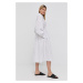 Šaty Herskind biela farba, midi, áčkový strih