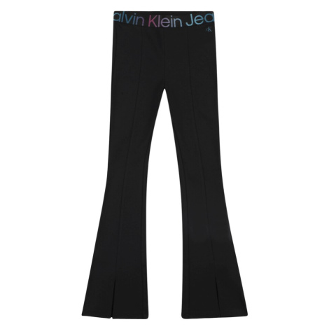Calvin Klein Jeans Nohavice  modrá / fialová / čierna