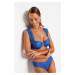 Trendyol Blue Underwire Bikini Top