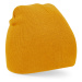 Beechfield Unisex pletená čiapka B44 Mustard