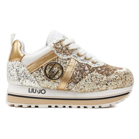 Liu Jo Sneakersy Maxi Wonder 709 4A4305 TX007 Zlatá
