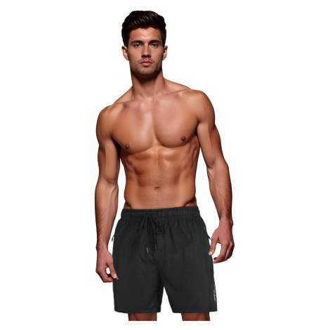 Pánske tmavošedé kraťasy Dstreet SX2529