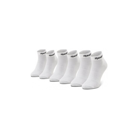 Reebok Súprava 3 párov kotníkových ponožiek unisex Act Core Ankle Sock 3P GH8167 Biela