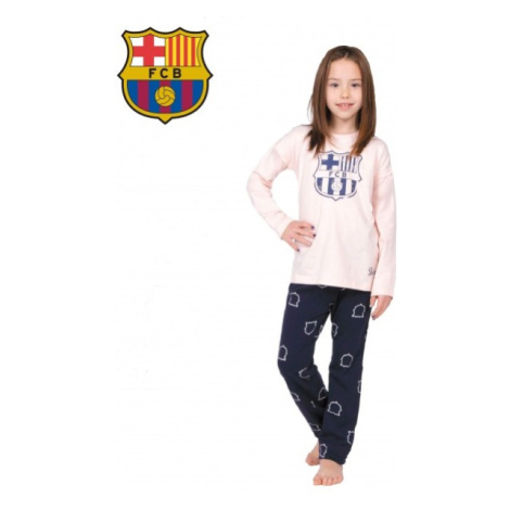 Dievčenské bavlnené pyžamo FC BARCELONA (BC03192)