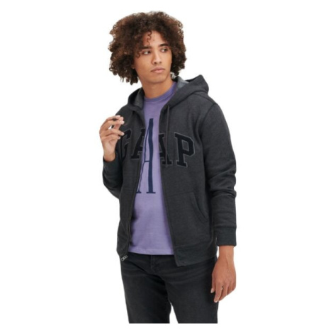 GAP V-HERITAGE Pánska mikina, tmavo sivá, veľkosť