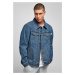 Organic Base Denim Jacket Washed Half With Indigo