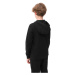 Chlapčenská mikina so zipsom 4F JUNIOR SWEATSHIRT-4FJWSS24TSWSM0926-20S-DEEP BLACK