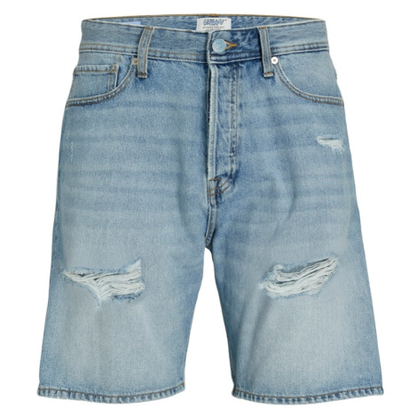 JACK & JONES Džínsy 'Tony'  modrá denim / hnedá