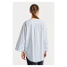 KOŠEĽA GANT RELAXED POPOVER STRIPED SHIRT WHITE