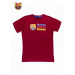 Red men's T-shirt with print FC BARCELONA