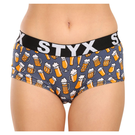 Women's Styx art panties with leg loops beer