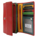 Dámska kožená peňaženka R-RD-12-GCL Červená - Rovicky one size červená