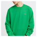 LACOSTE Crew Neck Organic Cotton Fleece Sweatshirt zelená