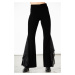 nohavice plátené KILLSTAR Mahina Velvet Bell Bottoms