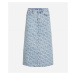 Sukňa Karl Lagerfeld Jeans Klj Monogram Denim Maxi Skirt Light Blue