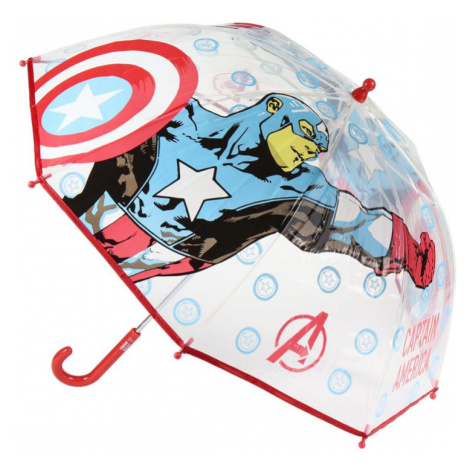 Detský dáždnik AVENGERS Captain America Transparent, 2400000548 Cerda