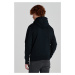 MIKINA GANT EMBOSSED SWEAT HOODIE BLACK