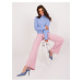 Svetloružové elegantné nohavice -WN-SP-8247.06-light pink