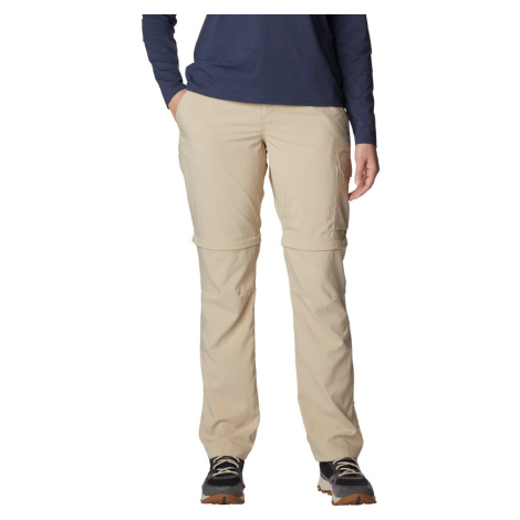 BÉŽOVÉ DÁMSKE TURISTICKÉ NOHAVICE COLUMBIA SILVER RIDGE UTILITY CONVERTIBLE PANT 2037611271