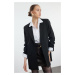 Trendyol Black Oversize Lined Blazer Jacket