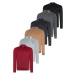 SET OF SIX V4007 DEWBERRY MEN'S SWEATSHIRT-BLACK-NAVY-ANTHRACITE-GREY-BURGUNDY-CAMEL