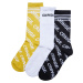 Cringe Socks 3-Pack Black/White/Yellow