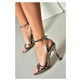Fox Shoes S569812534 Platinum Mirror Women's Evening Shoe