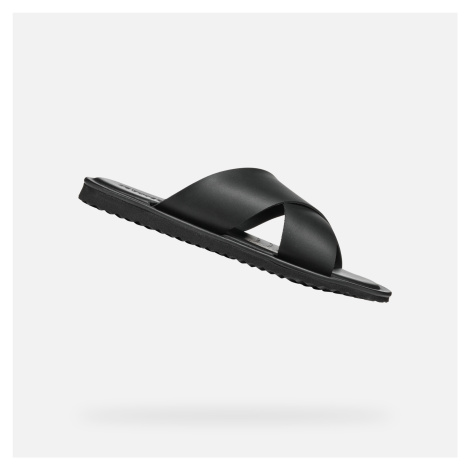 Black men's slippers Geox Erice - Men's