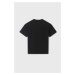 Detské bavlnené tričko Mayoral čierna farba, s potlačou