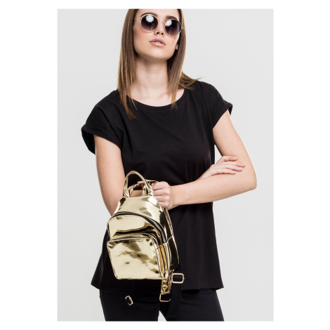 Mini Metallic Backpack Gold Urban Classics