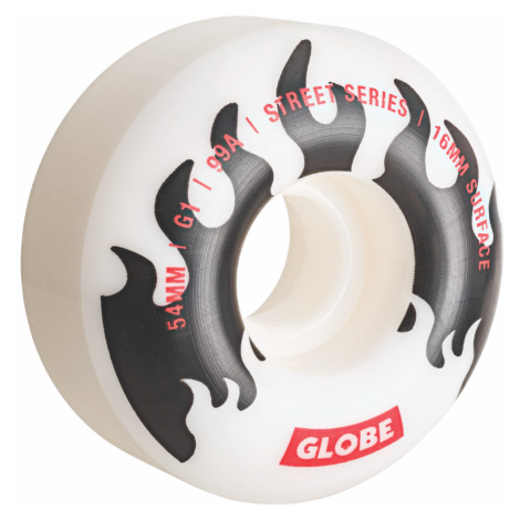 Skateboardová kolečka Globe G1 biela/čierna/Flames