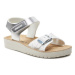 Geox Sandále J Sandal Costarei Gi J15EAB 0BNBL C0434 S Strieborná