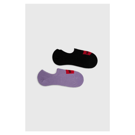 Ponožky HUGO 2-pak pánske,fialová farba,50468117 Hugo Boss