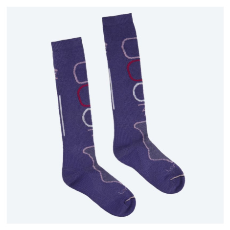 Trojvrstvové dámske ponožky Lorpen Stmw 1158 fialové
