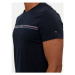 Tommy Hilfiger Tričko Stripe Chest MW0MW34428 Tmavomodrá Slim Fit