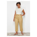 Trendyol Curve Stone Carrot Woven Fabric Trousers