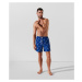 Plavky Karl Lagerfeld Ikonik 2.0 Aop Med Boardshorts Ikonik Outline Aop Blue