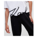 Tričko Karl Lagerfeld Karl Signature Hem T-Shirt Biela
