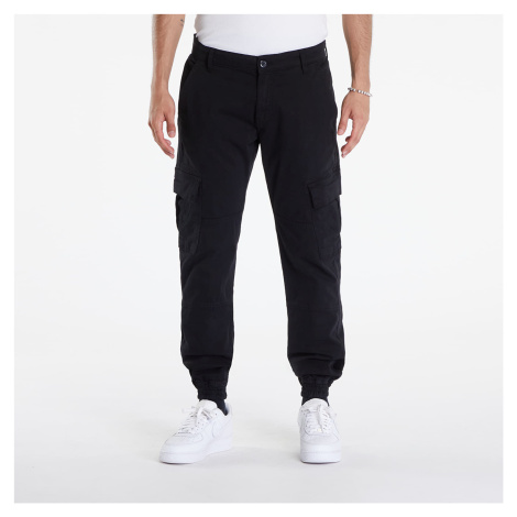 Kalhoty Urban Classics Washed Cargo Twill Jogging Pants Black