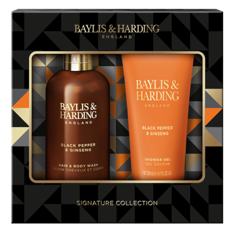 Baylis & Harding Pánska darčeková sada starostlivosti o telo - Čierne korenie & Ženšen, 2ks