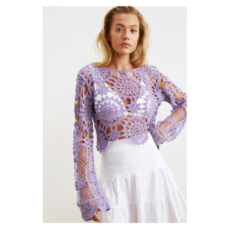 Trendyol Lilac Knitted Blouse