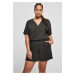 Women's short modal jumpsuit in black color