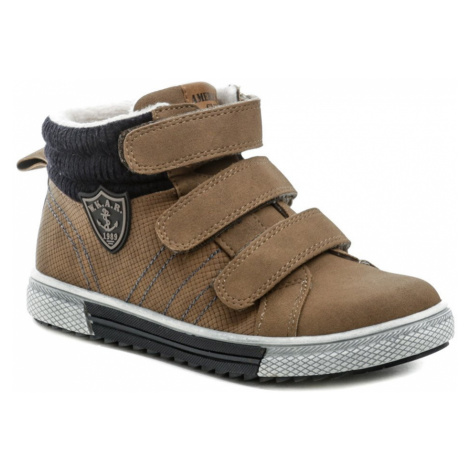 American Club GC24-21 hnedé zimné detské topánky
