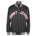 Tommy Jeans Prechodná bunda  červená / čierna / biela