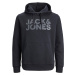 Jack&Jones Pánska mikina JJECORP Regular Fit 12152840 Black/Large Prin M