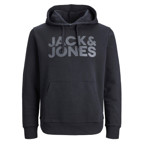 Jack&Jones Pánska mikina JJECORP Regular Fit 12152840 Black/Large Prin M Jack & Jones