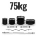 Physionics 91847 PHYSIONIC Vzpěračský set se závažím, hvězdicové zámky, 75 kg