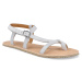 Barefoot dámské sandály Froddo - Flexy W silver stříbrné